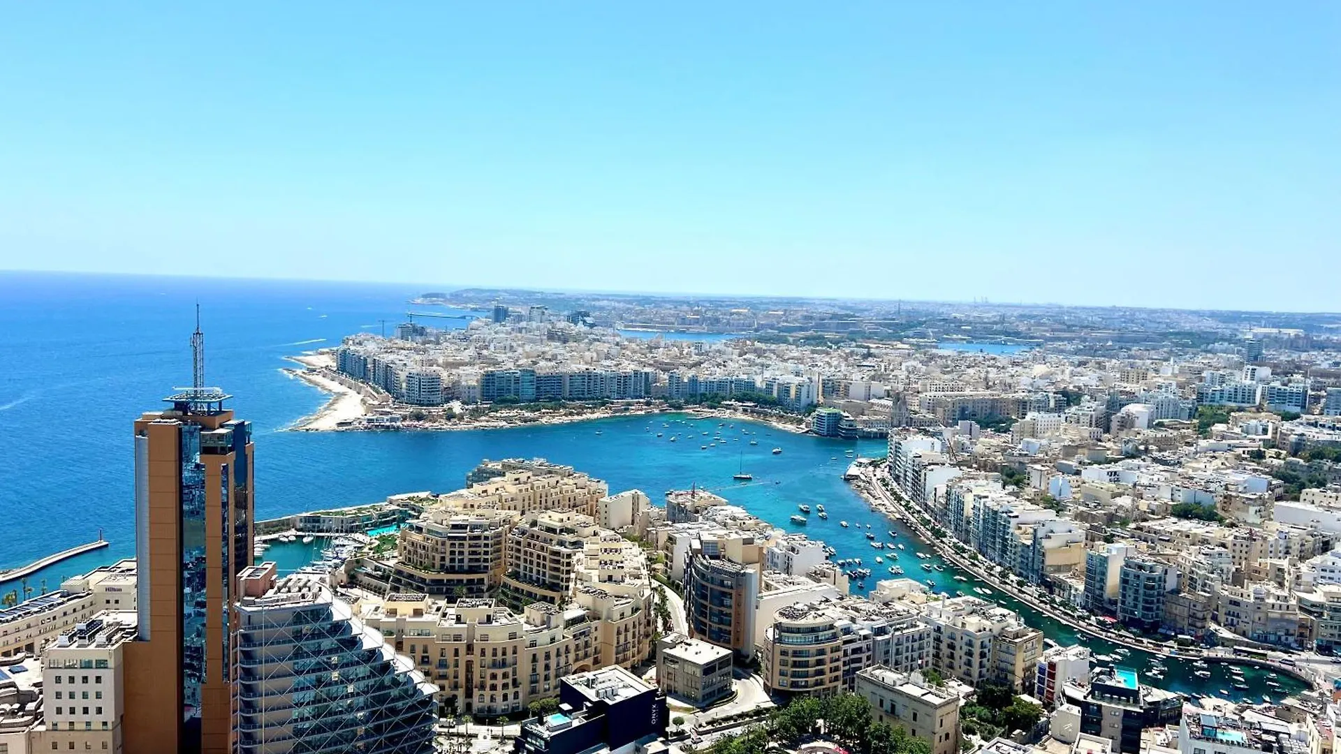 Lägenhet Luxury Little Gem Mercury Tower With Rooftop Pool By Arcobnb St. Julian's Malta